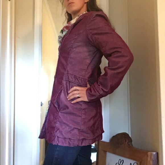 ROXY Jacket plumb purple double breasted with hood - Picture 6 of 8